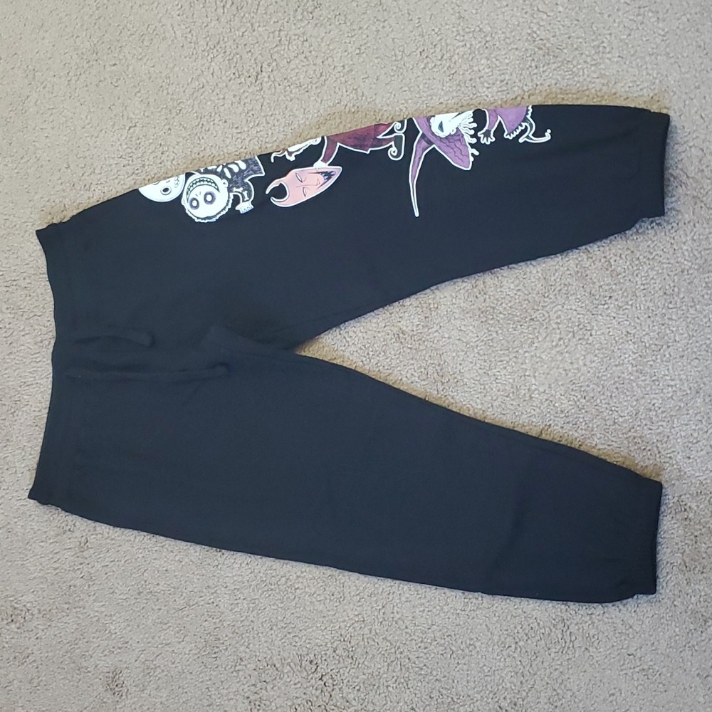 Disney The Nightmare Before Christmas Decal Drawstring Sweatpants Lowrise